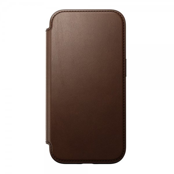 Nomad iPhone 16 Fodral Modern Leather Folio Brun