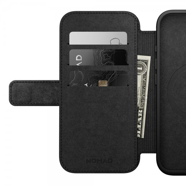 Nomad iPhone 16 Fodral Modern Leather Folio Brun