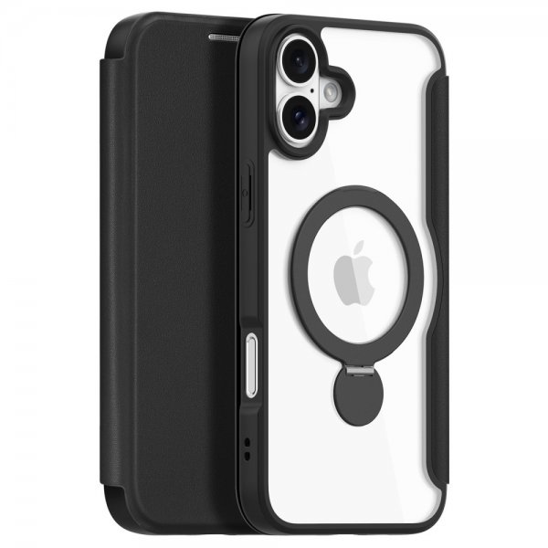 Dux Ducis iPhone 16 Fodral Skin X Pro Series Kickstand MagSafe Svart