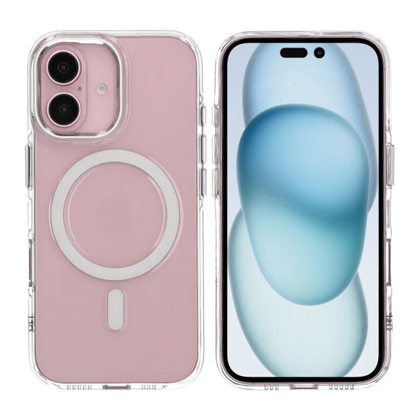 Rvelon iPhone 16 Skal Kamerasarg MagSafe Transparent