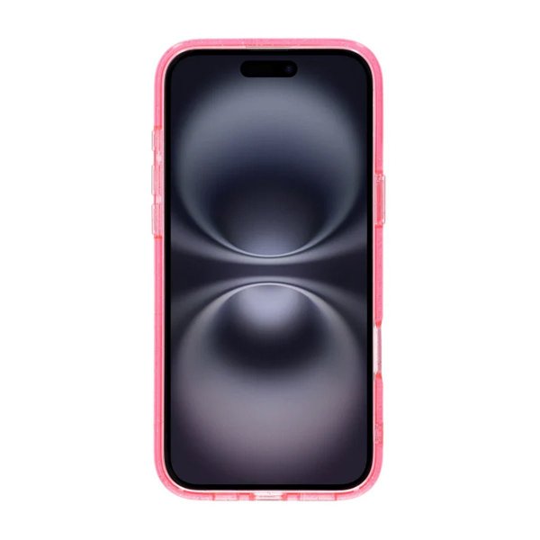 Rvelon iPhone 16 Plus Skal Glitter MagSafe Rosa