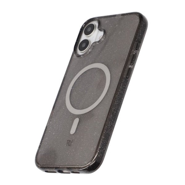 Rvelon iPhone 16 Plus Skal Glitter MagSafe Svart