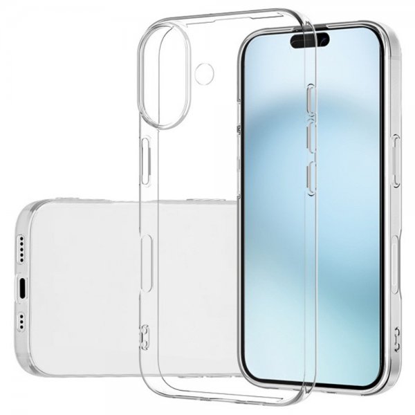 Nordic Covers iPhone 16 Plus Skal Feather Series Transparent