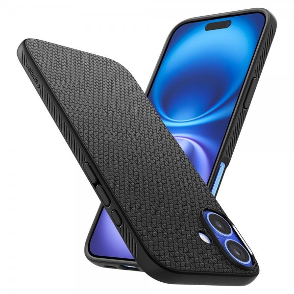 Spigen iPhone 16 Plus Skal Liquid Air Matte Black
