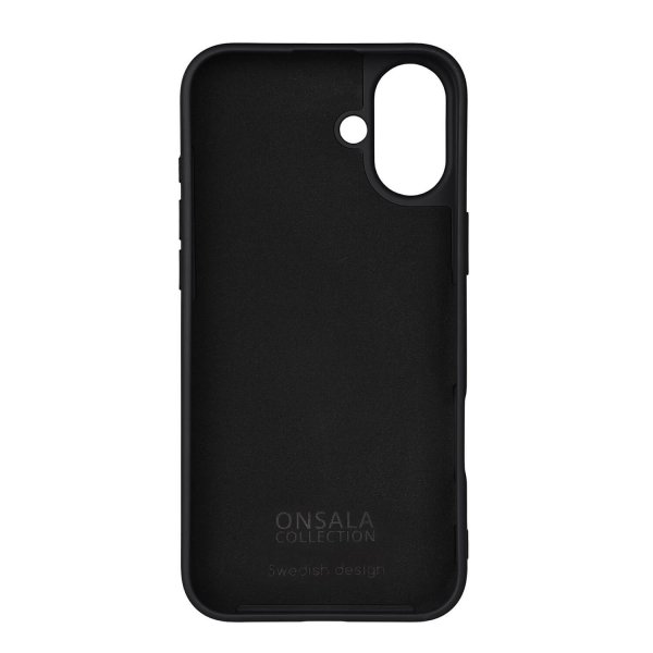 Onsala iPhone 16 Plus Skal Silikonkänsla Svart