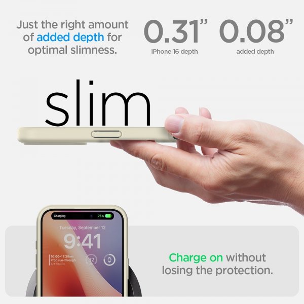 Spigen iPhone 16 Plus Skal Ultra Hybrid Mute Beige