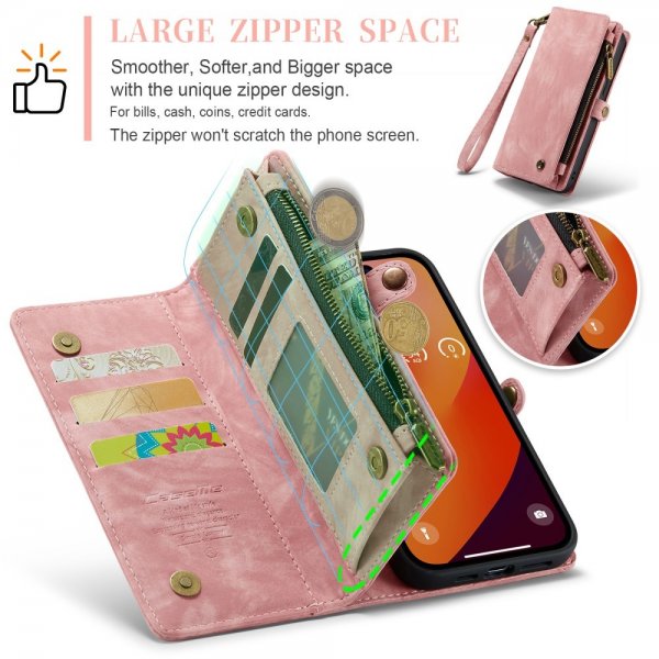 CaseMe iPhone 16 Pro Fodral 008 Series Löstagbart Skal Rosa