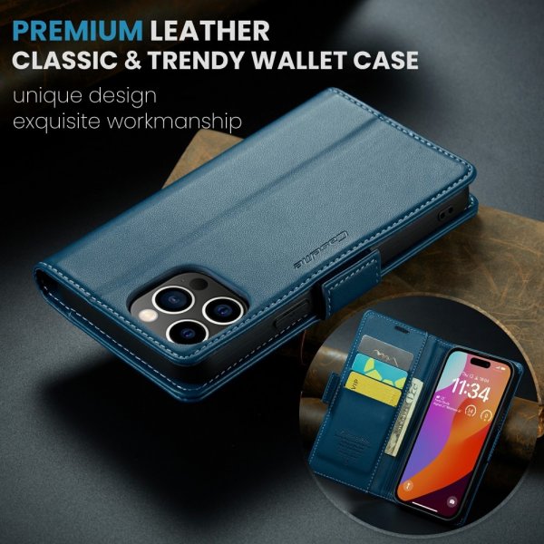 CaseMe iPhone 16 Pro Fodral 023 Series Blå