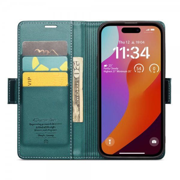 CaseMe iPhone 16 Pro Fodral 023 Series Grön