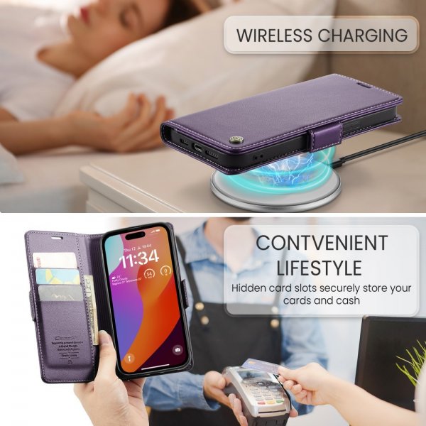 CaseMe iPhone 16 Pro Fodral 023 Series Lila