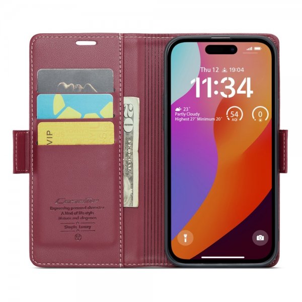 CaseMe iPhone 16 Pro Fodral 023 Series Röd