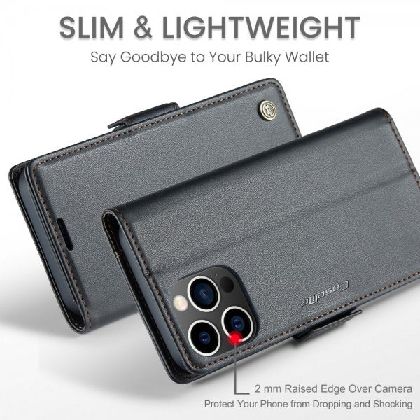 CaseMe iPhone 16 Pro Fodral 023 Series Svart