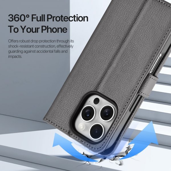 Dux Ducis iPhone 16 Pro Fodral 2-i-1 Lawa Series MagSafe Grå