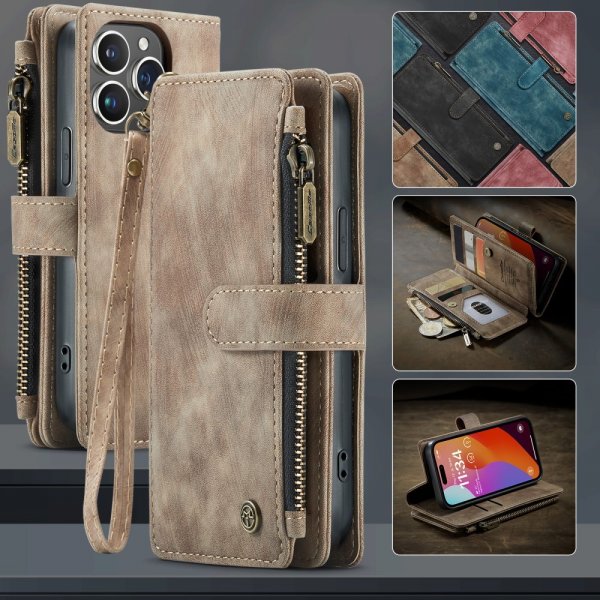CaseMe iPhone 16 Pro Fodral C30 Series Brun