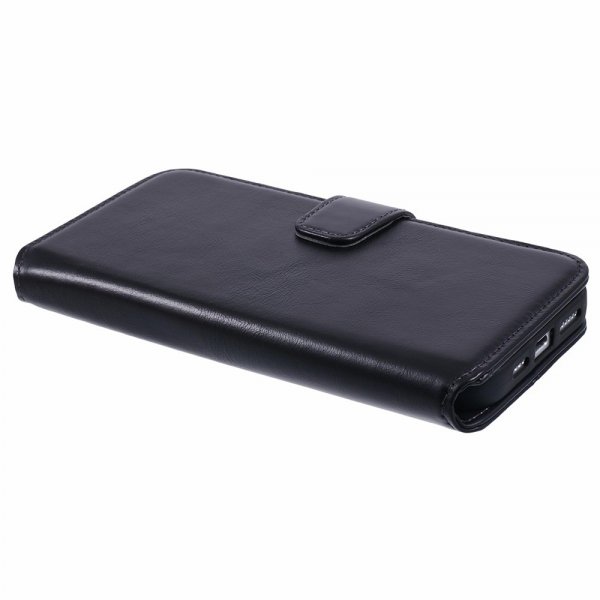 Nordic Covers iPhone 16 Pro Fodral Essential Leather Raven Black