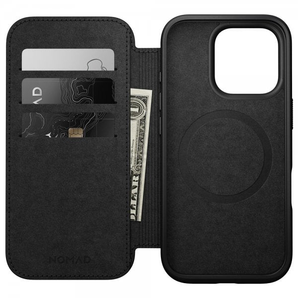 Nomad iPhone 16 Pro Fodral Modern Leather Folio English Tan