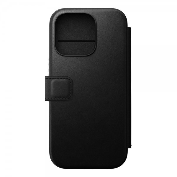 Nomad iPhone 16 Pro Fodral Modern Leather Folio Svart