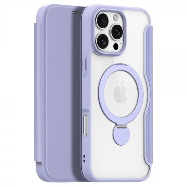 Dux Ducis iPhone 16 Pro Fodral Skin X Pro Series Kickstand MagSafe Lila