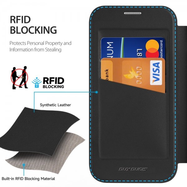 Dux Ducis iPhone 16 Pro Fodral Skin X Pro Series Kickstand MagSafe Svart