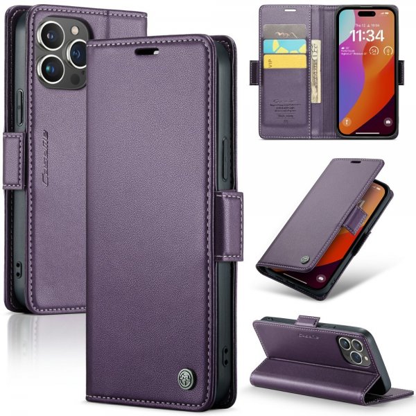 CaseMe iPhone 16 Pro Max Fodral 023 Series Lila