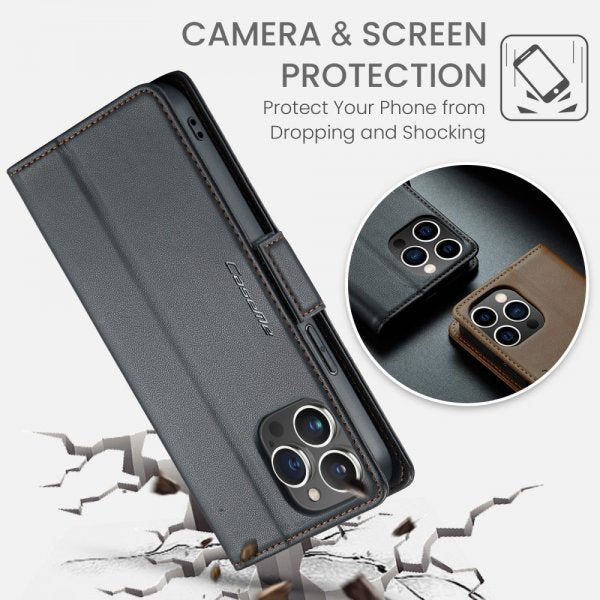 CaseMe iPhone 16 Pro Max Fodral 023 Series Svart