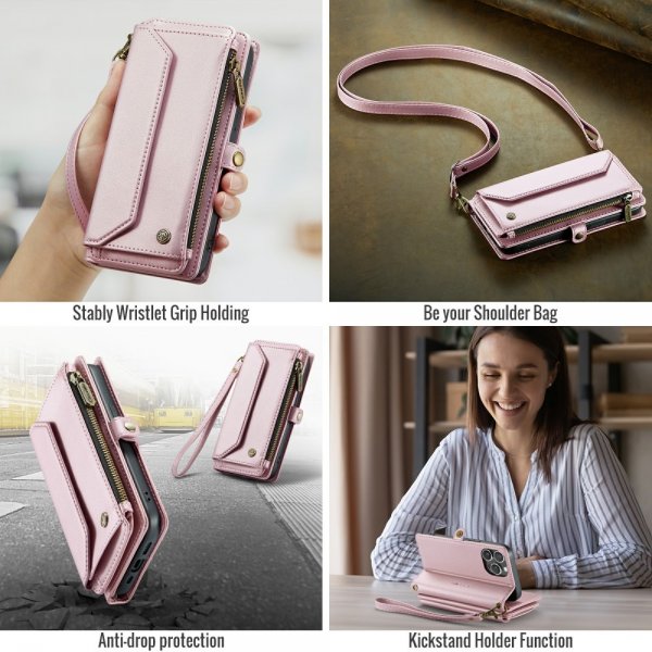CaseMe iPhone 16 Pro Max Fodral C36 Series Rosa