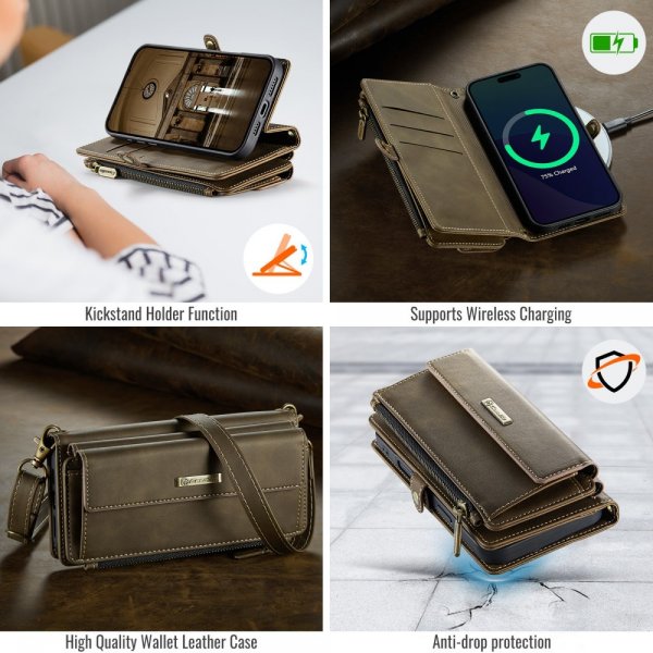 CaseMe iPhone 16 Pro Max Fodral C39 Series Brun