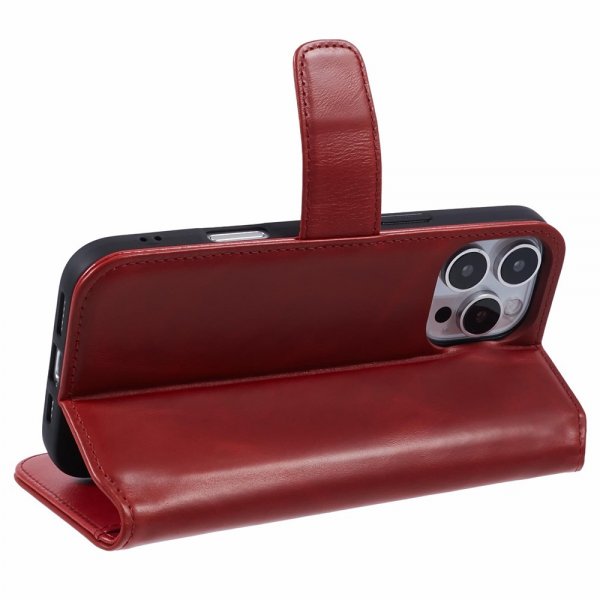 Nordic Covers iPhone 16 Pro Max Fodral Essential Leather Poppy Red