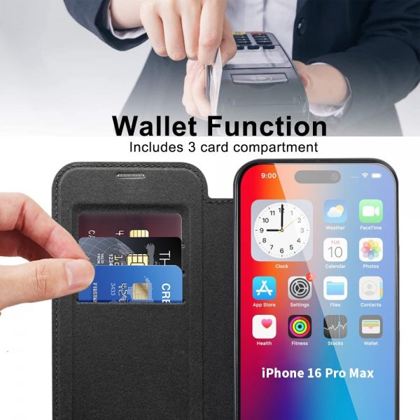 iPhone 16 Pro Max Fodral MagSafe Svart