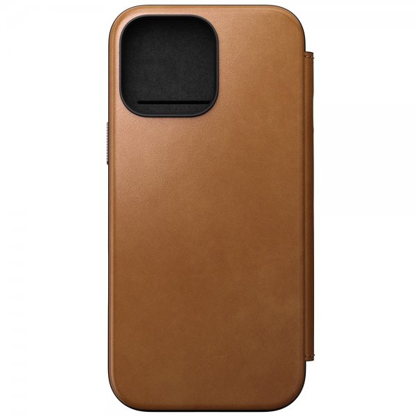 Nomad iPhone 16 Pro Max Fodral Modern Leather Folio English Tan