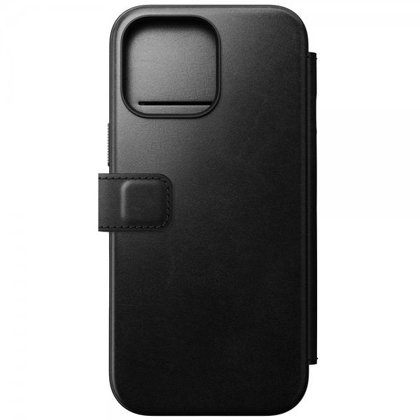 Nomad iPhone 16 Pro Max Fodral Modern Leather Folio Horween Svart