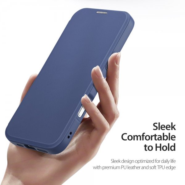 Dux Ducis iPhone 16 Pro Max Fodral Skin X Pro Series Kickstand MagSafe Blå