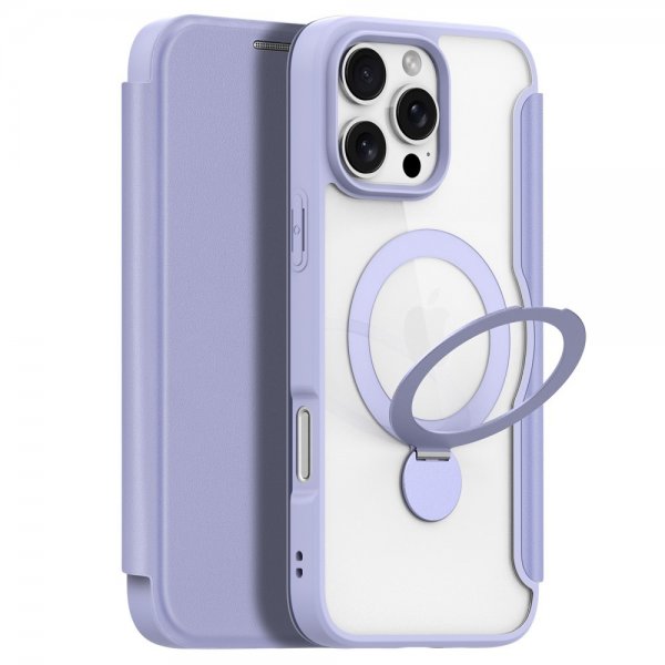 Dux Ducis iPhone 16 Pro Max Fodral Skin X Pro Series Kickstand MagSafe Lila
