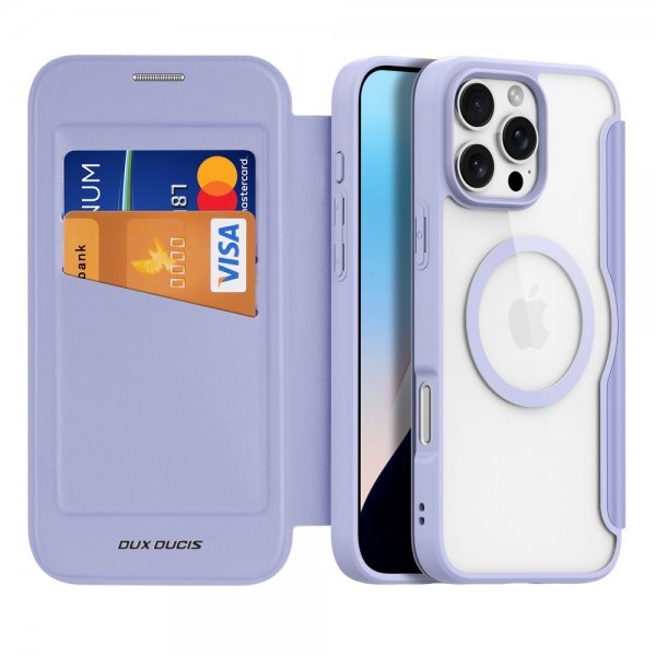 Dux Ducis iPhone 16 Pro Max Fodral Skin X Pro Series MagSafe Lila