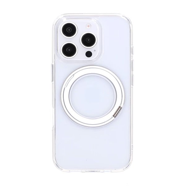 iPhone 16 Pro Max Skal Roterbart MagSafe Stativ Transparent