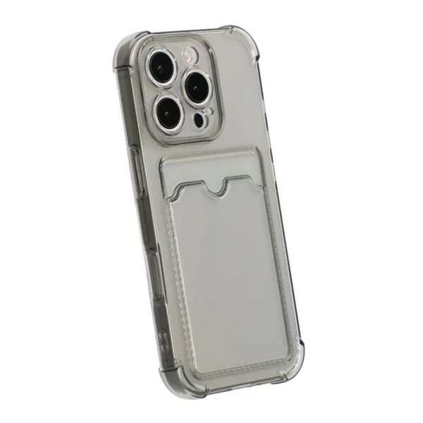 iPhone 16 Pro Max Skal Korthållare Stöttåligt Svart