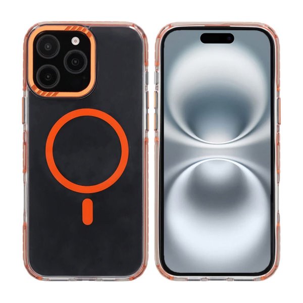 Rvelon iPhone 16 Pro Max Skal TPU MagSafe Orange