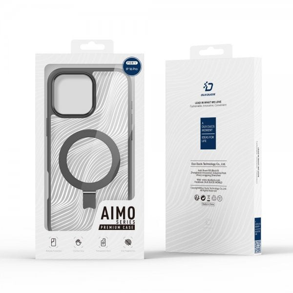 Dux Ducis iPhone 16 Pro Max Skal Aimo Series MagSafe Kickstand Svart