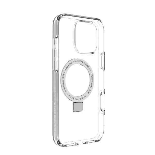 dbramante1928 iPhone 16 Pro Max Skal Iceland Ultra D3O MagSafe Kickstand Transparent
