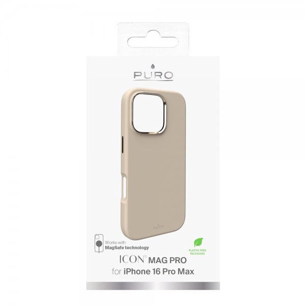 Puro iPhone 16 Pro Max Skal ICON Mag Pro Beige