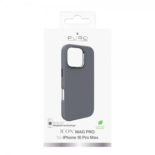 Puro iPhone 16 Pro Max Skal ICON Mag Pro Grå