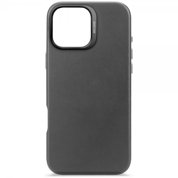 Decoded iPhone 16 Pro Max Skal Leather Backcover Svart