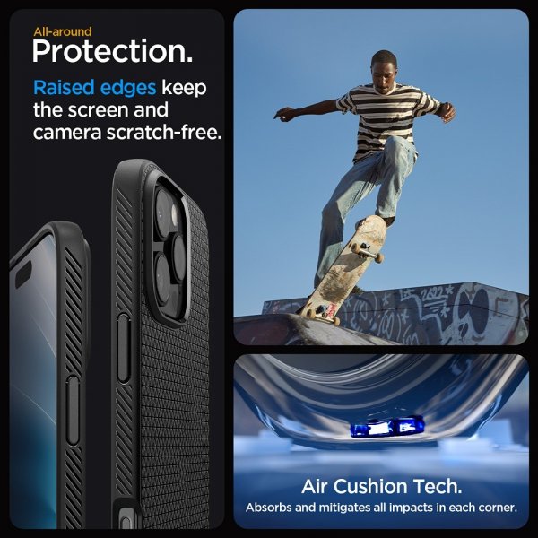 Spigen iPhone 16 Pro Max Skal Liquid Air Matte Black