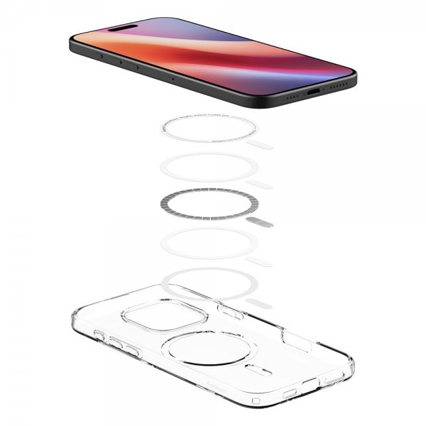 Spigen iPhone 16 Pro Max Skal Liquid Crystal MagFit Crystal Clear