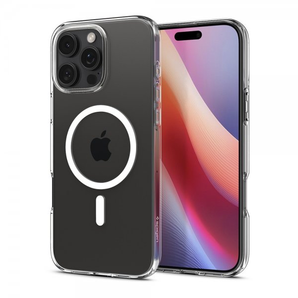 Spigen iPhone 16 Pro Max Skal Liquid Crystal MagFit Crystal Clear