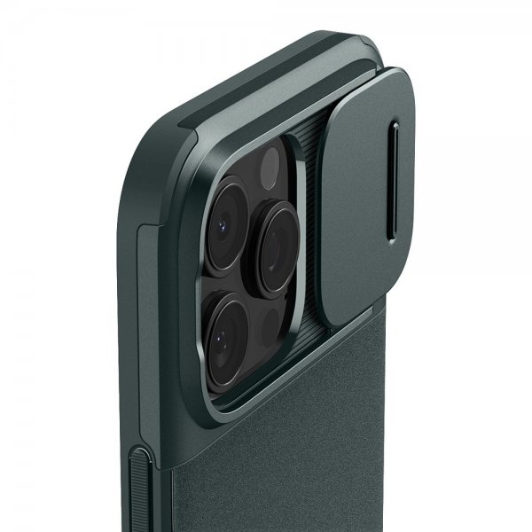 Spigen iPhone 16 Pro Max Skal Optik Armor MagFit Abyss Green