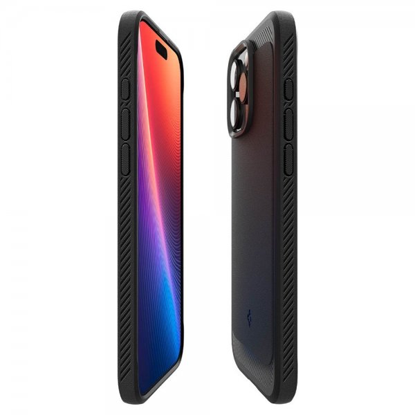 Spigen iPhone 16 Pro Max Skal Rugged Armor MagFit Grå