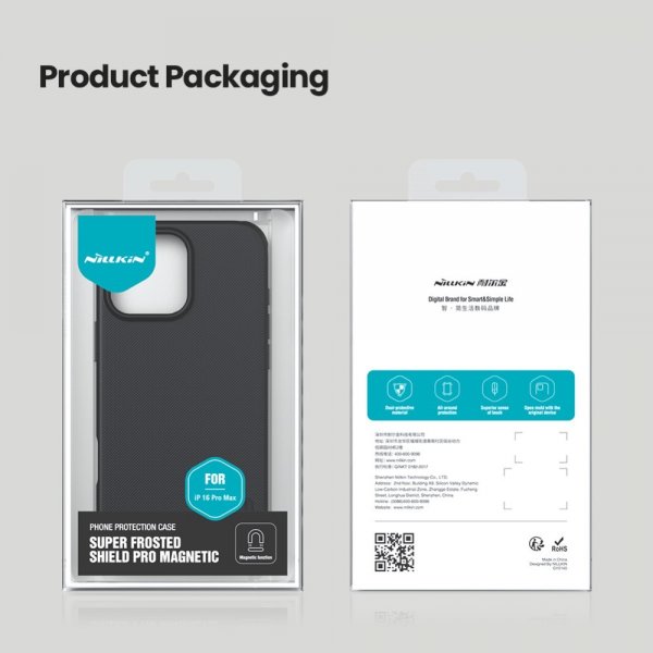 Nillkin iPhone 16 Pro Max Skal Super Frosted Shield Pro MagSafe Svart