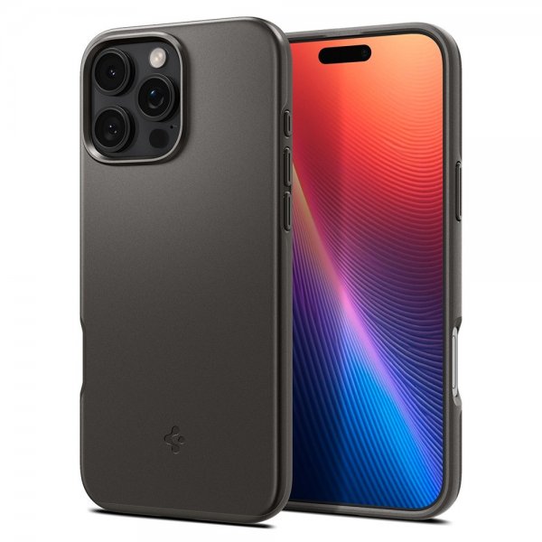 Spigen iPhone 16 Pro Max Skal Thin Fit MagFit Gunmetal
