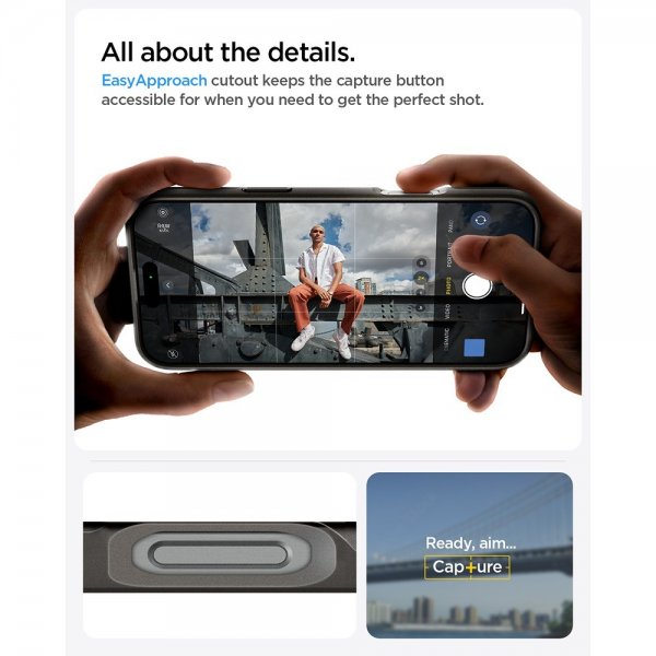Spigen iPhone 16 Pro Max Skal Thin Fit MagFit Gunmetal